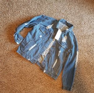 Distress Blue Jean Jacket